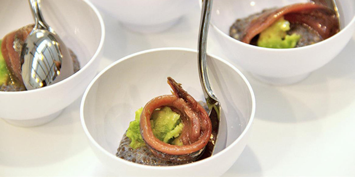 Chia Pudding With Avocado and Don Bocarte Anchovies