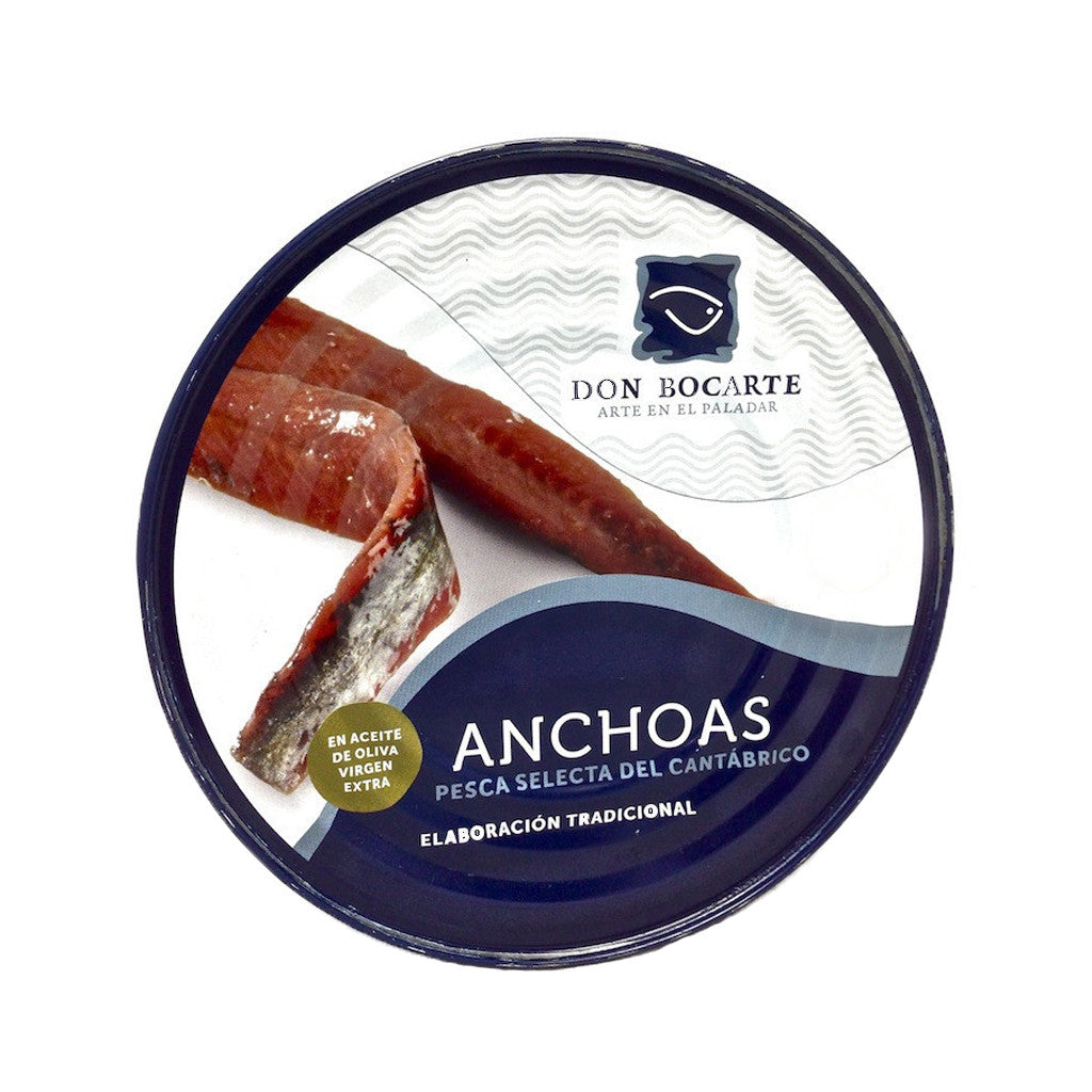 Cantabrian Anchovies in Olive Oil 550g by Don Bocarte