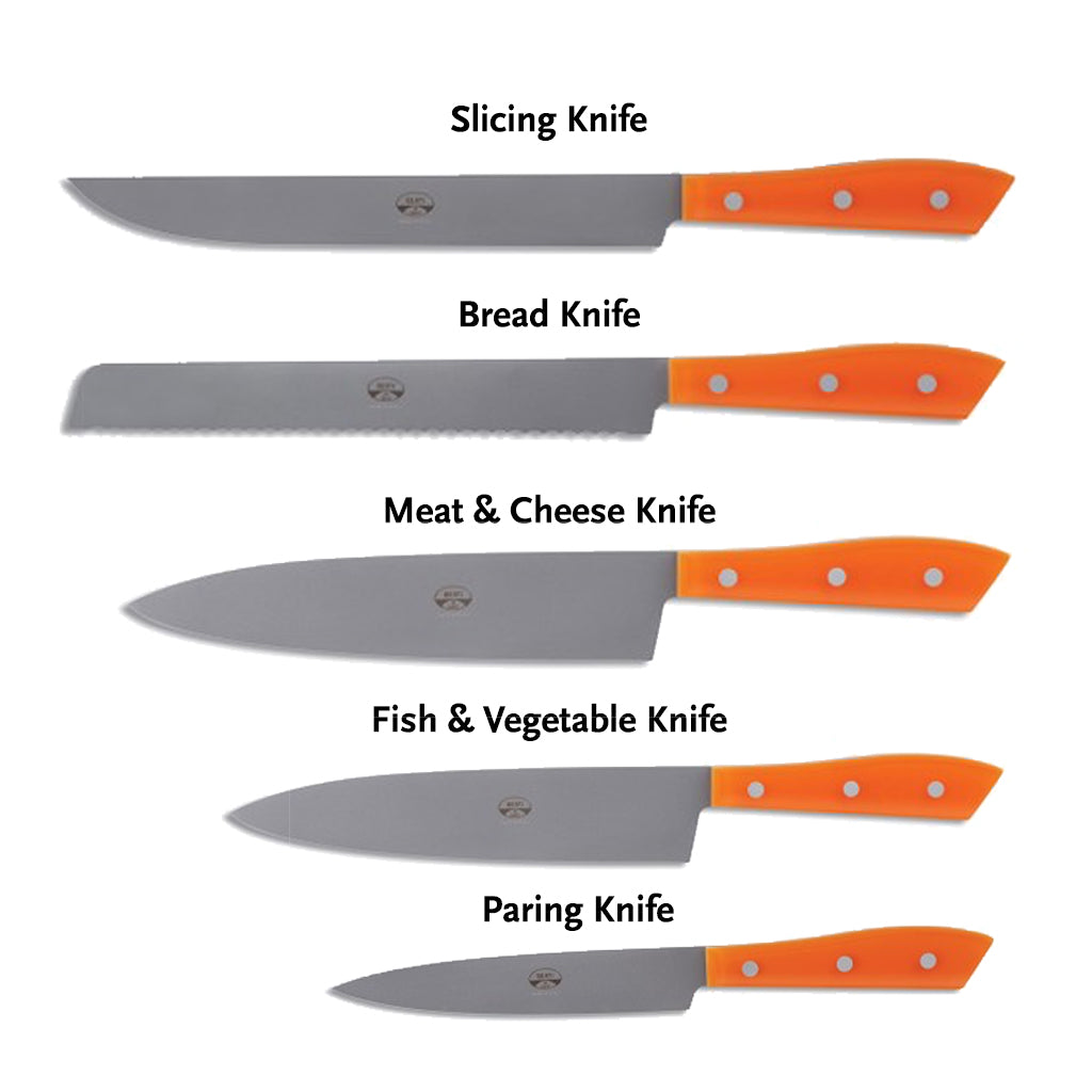 Kitchen Knife Set (Orange)