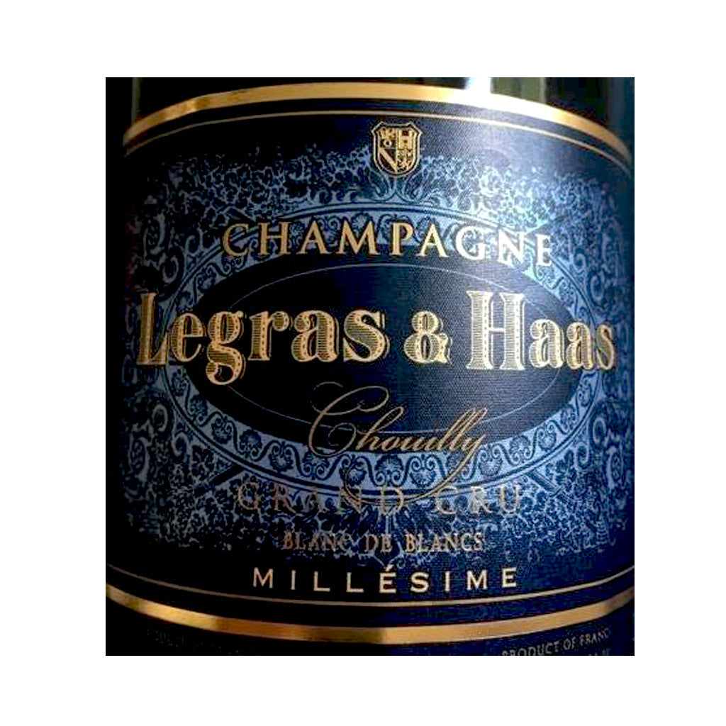 Legras & Haas Champagne Blanc de Blancs Grand Cru Millesime Label