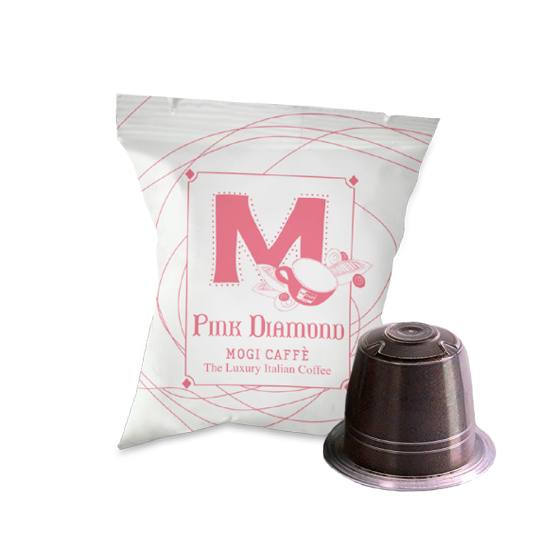 Pink Diamond Coffee Capsules (Nespresso Compatible) 100pcs by Mogi Caffe